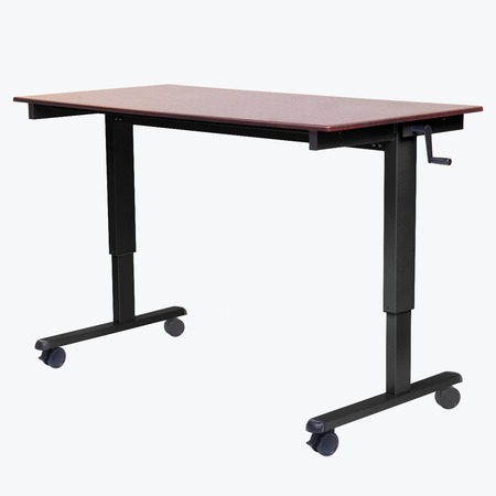 Luxor 48" Crank Adjustable Stand Up Desk STANDCF48-BK/DW